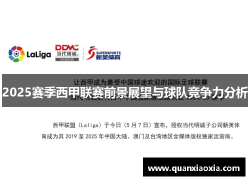 2025赛季西甲联赛前景展望与球队竞争力分析